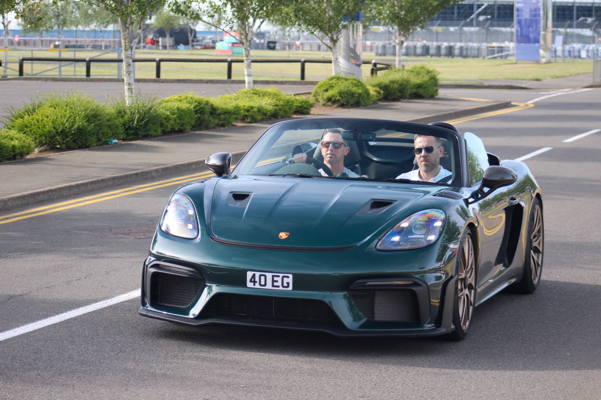 40 EG spotted on Porsche 718 Boxster Spyder RS