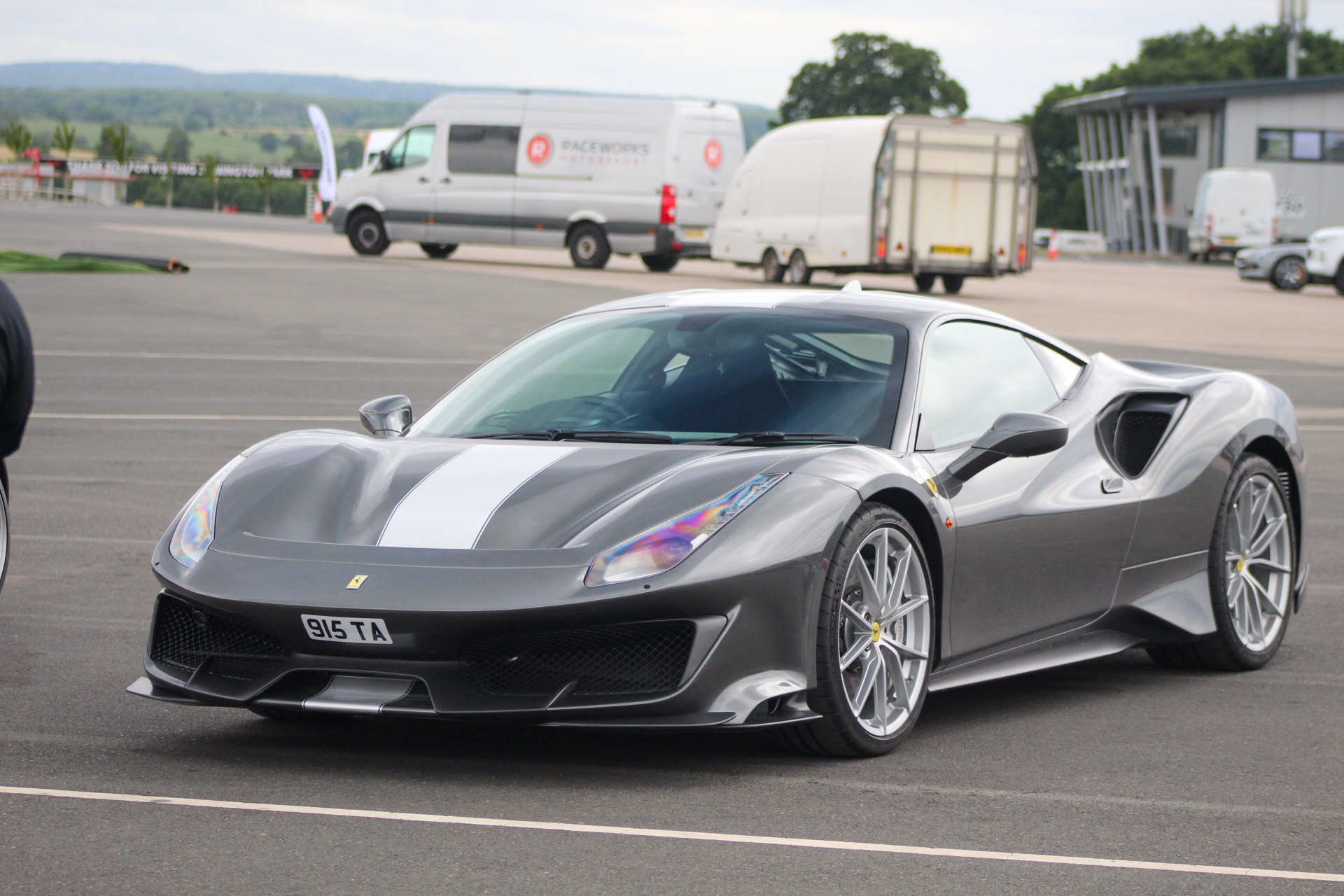 915 TA spotted on Ferrari 488 Pista