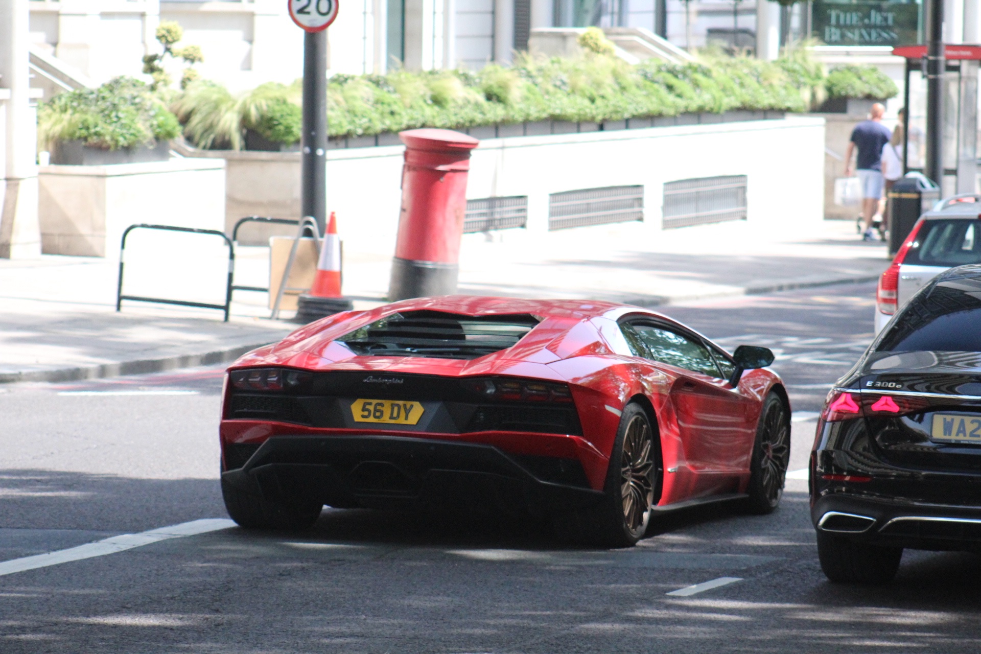 56 DY spotted on Lamborghini Aventador S
