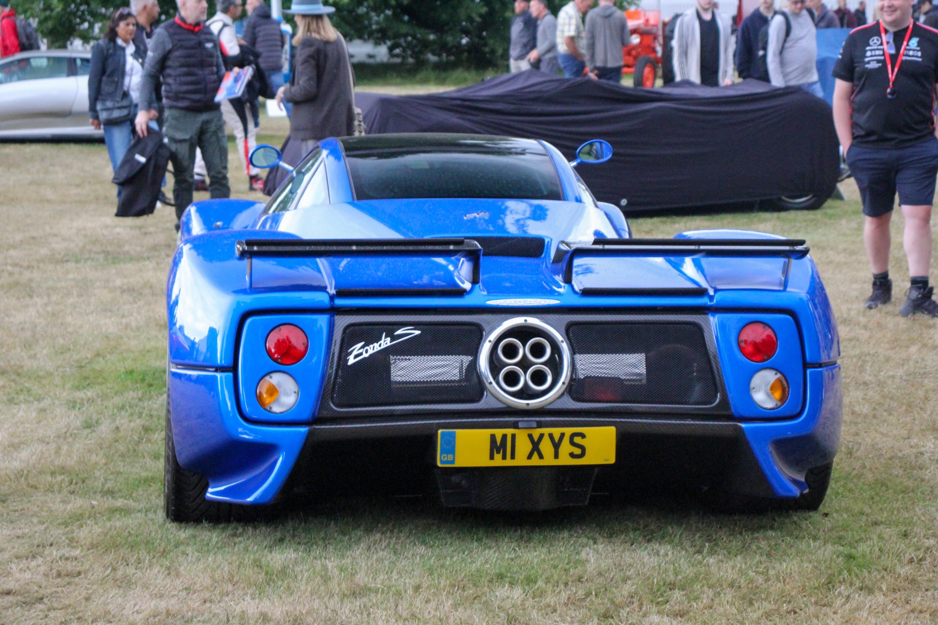 M1 XYS private number plate on a Pagani Zonda, spotted in Goodwood House