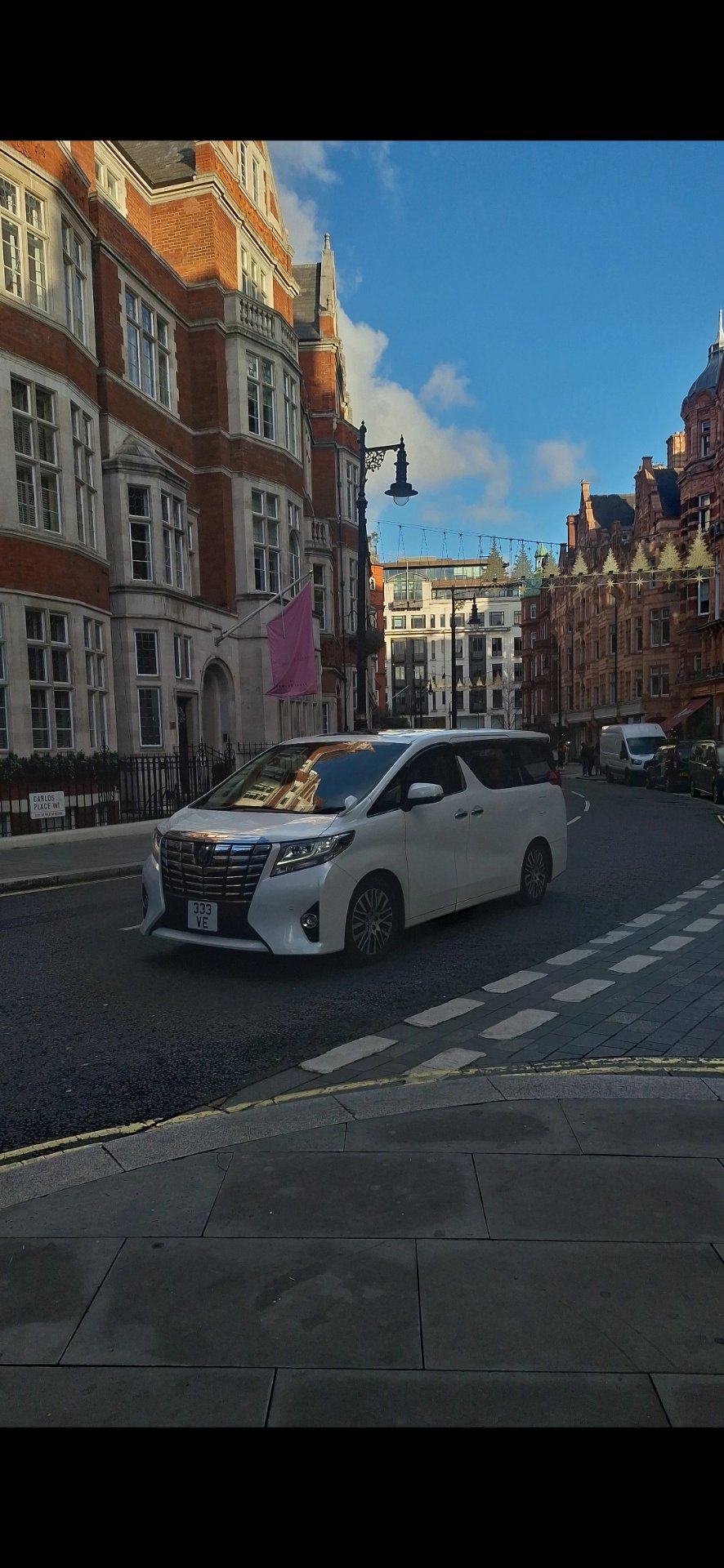 333 VE private number plate on a Toyota Alphard, spotted in London