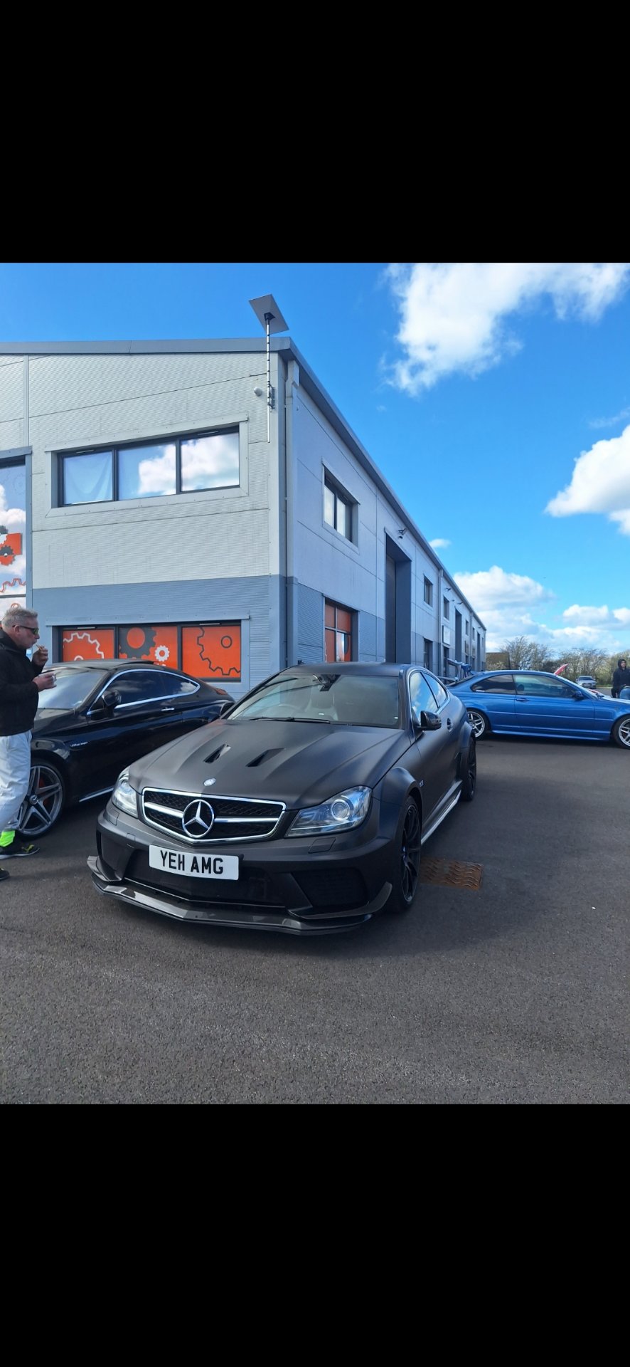 YE11 AMG private number plate on a Mercedes-Benz C-Class