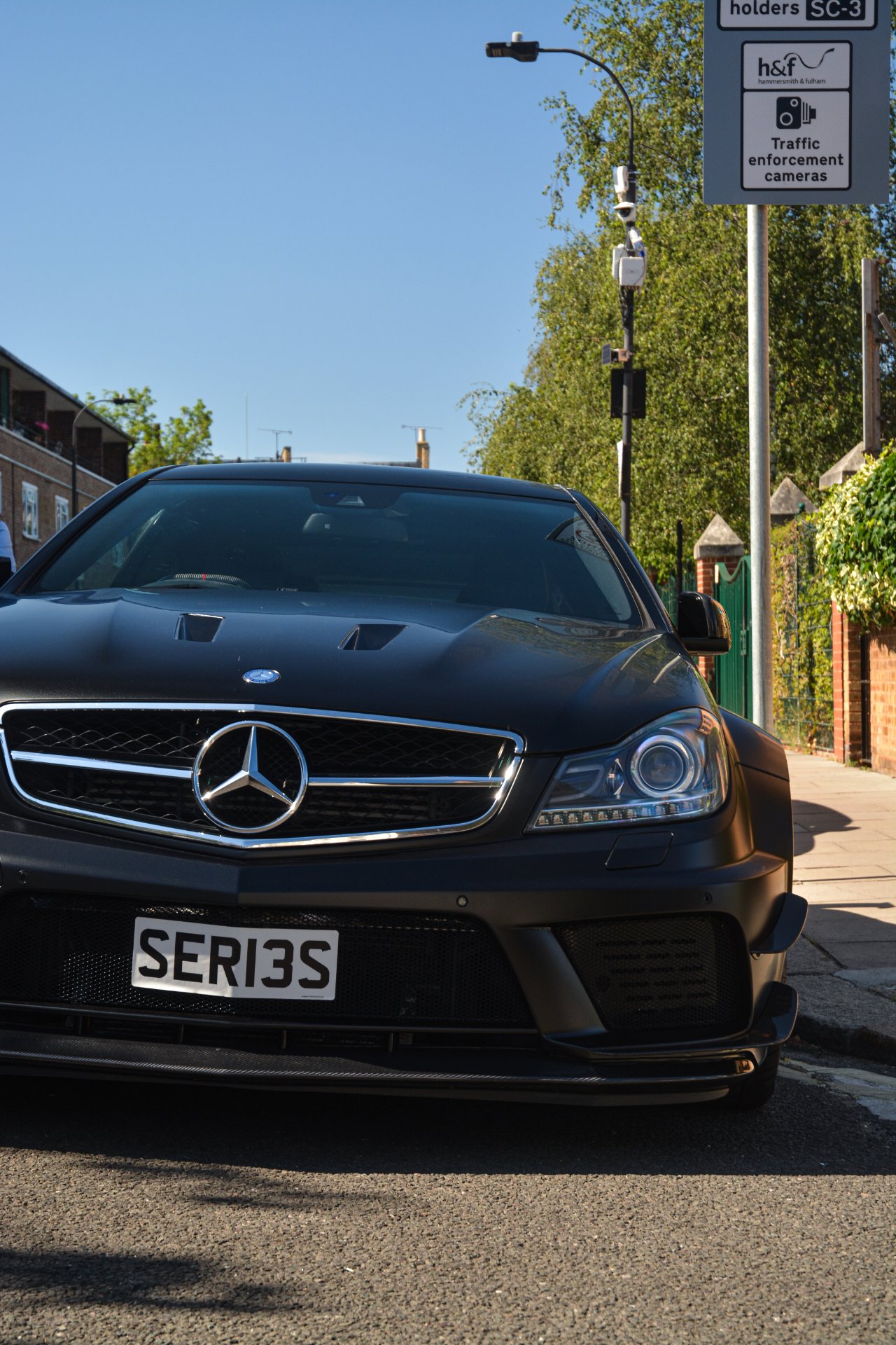 SER 13S spotted on Mercedes-Benz c63 black series Black Series
