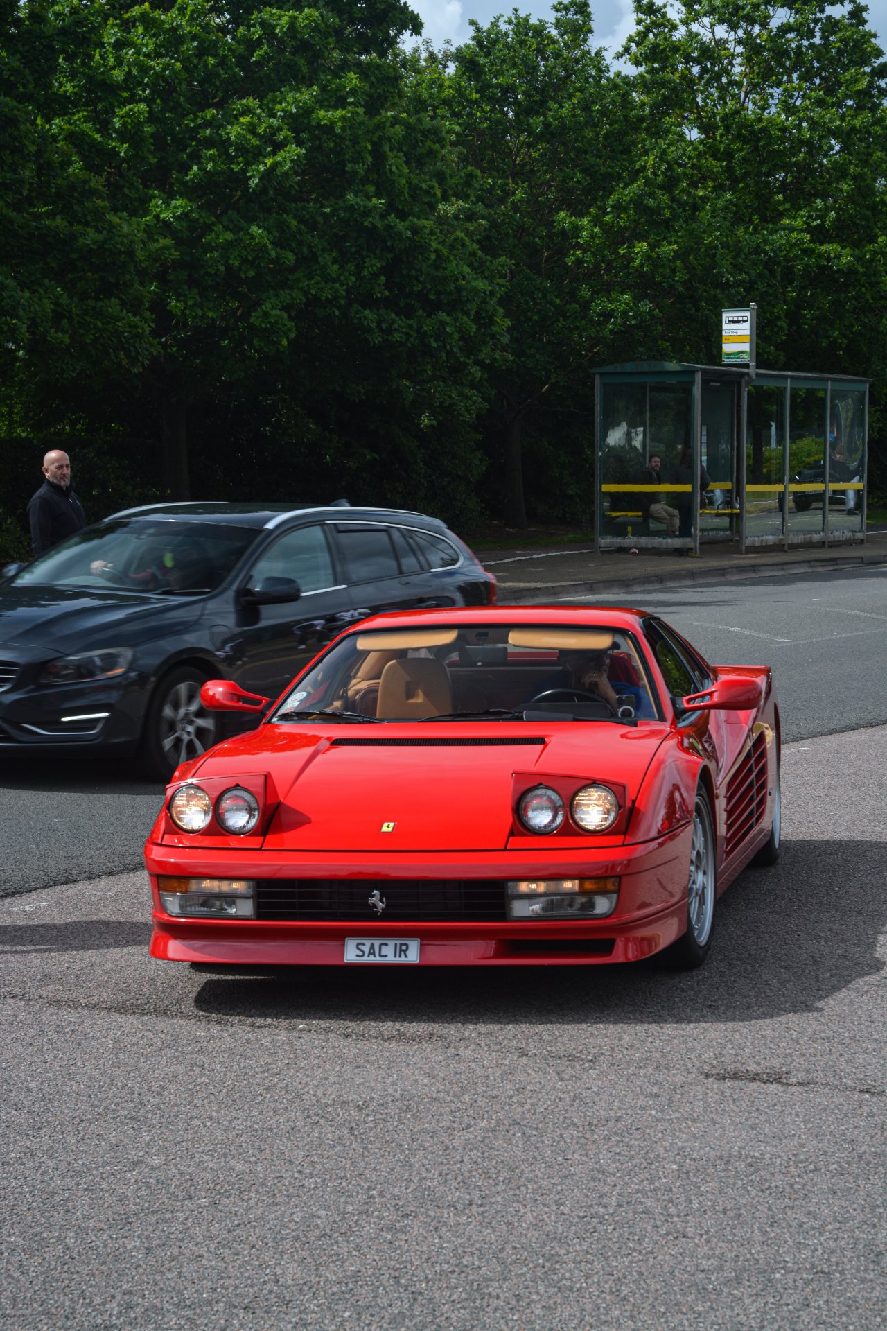 SAC 1R spotted on Ferrari testarossa