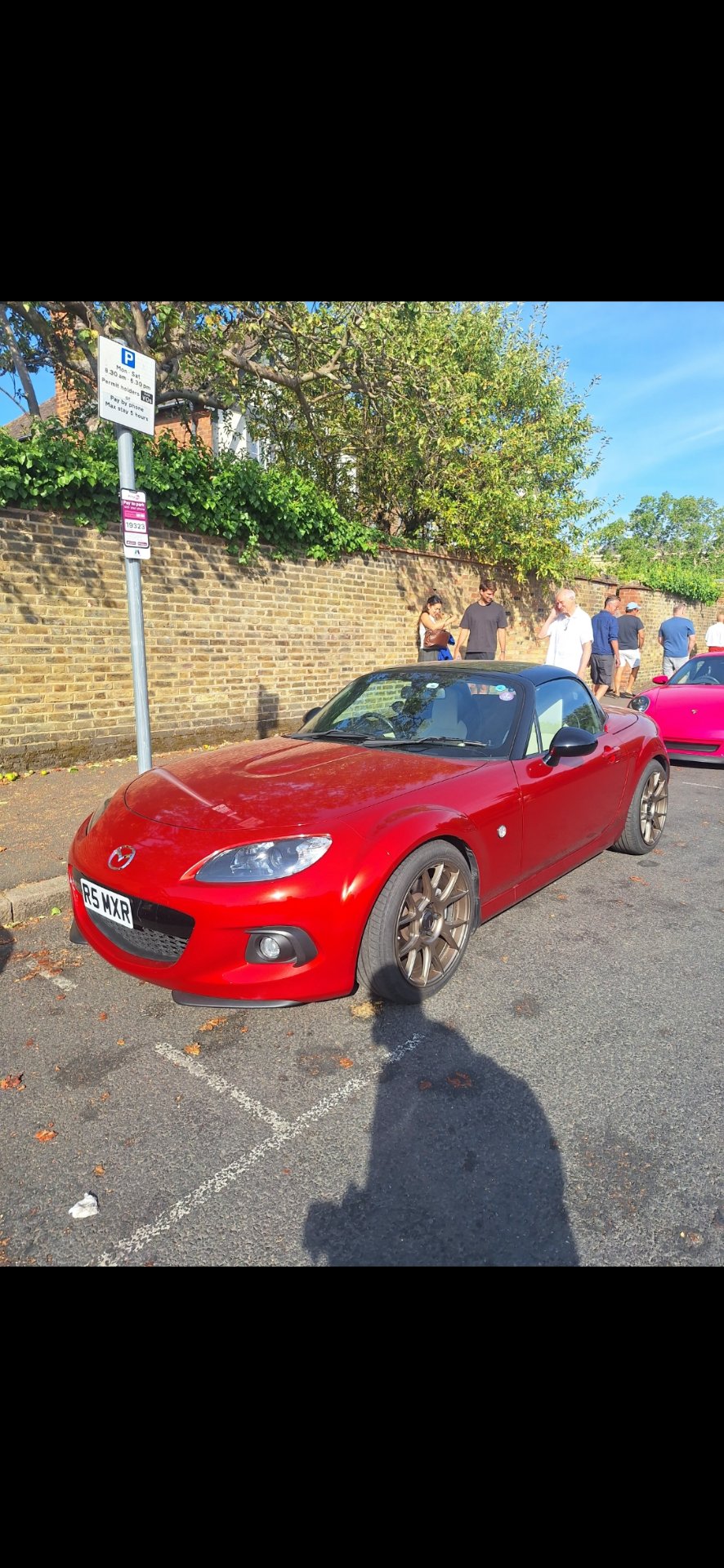 R5 MXR private number plate on a Mazda MX-5, spotted in London