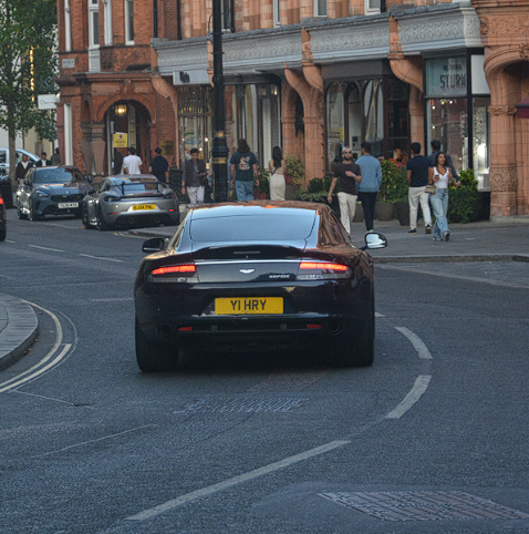 Y1 HRY spotted on Aston Martin Rapide