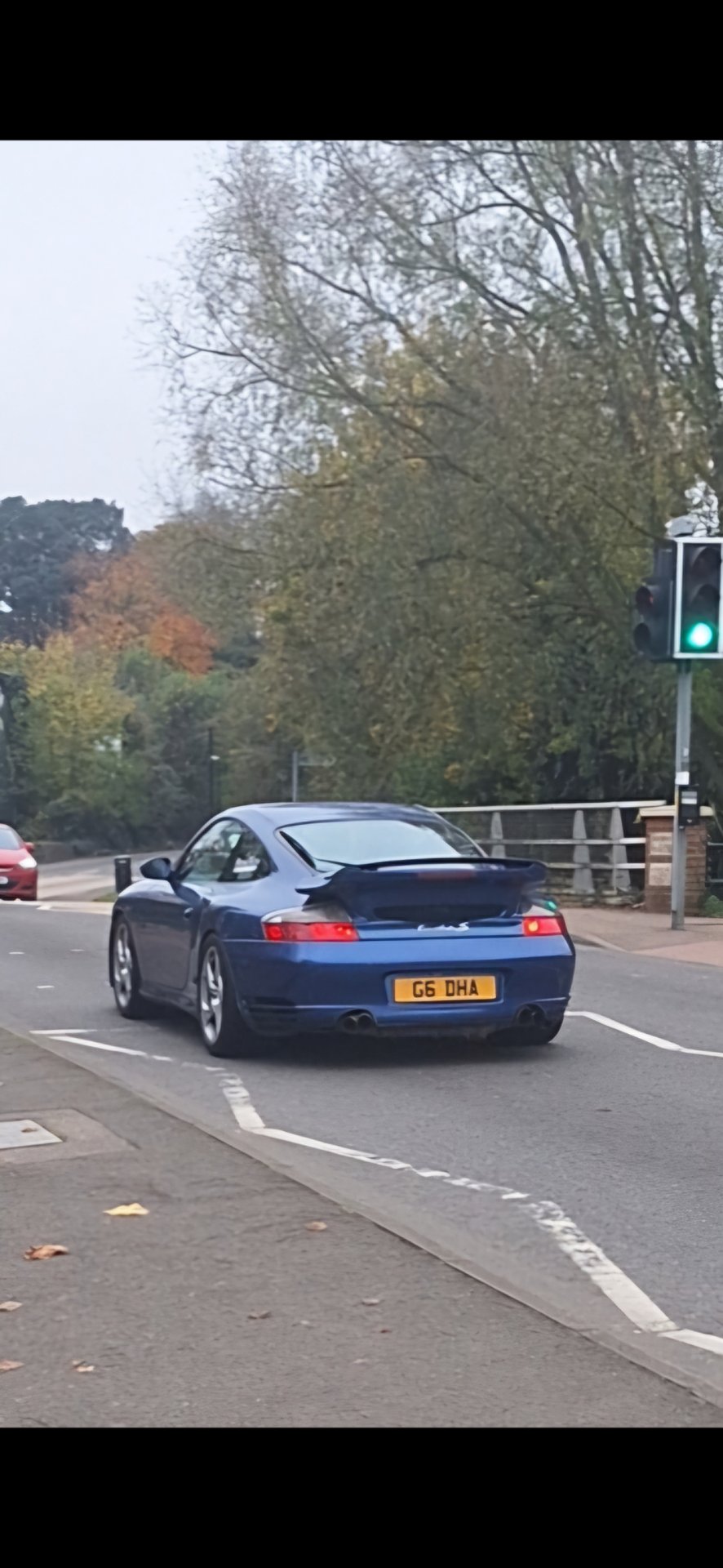 G6 DHA private number plate on a Porsche