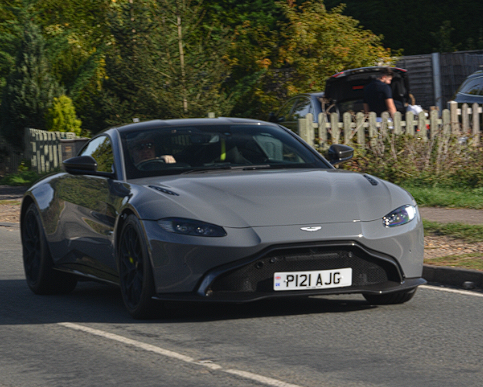 P121 AJG spotted on Aston Martin Vantage AMR