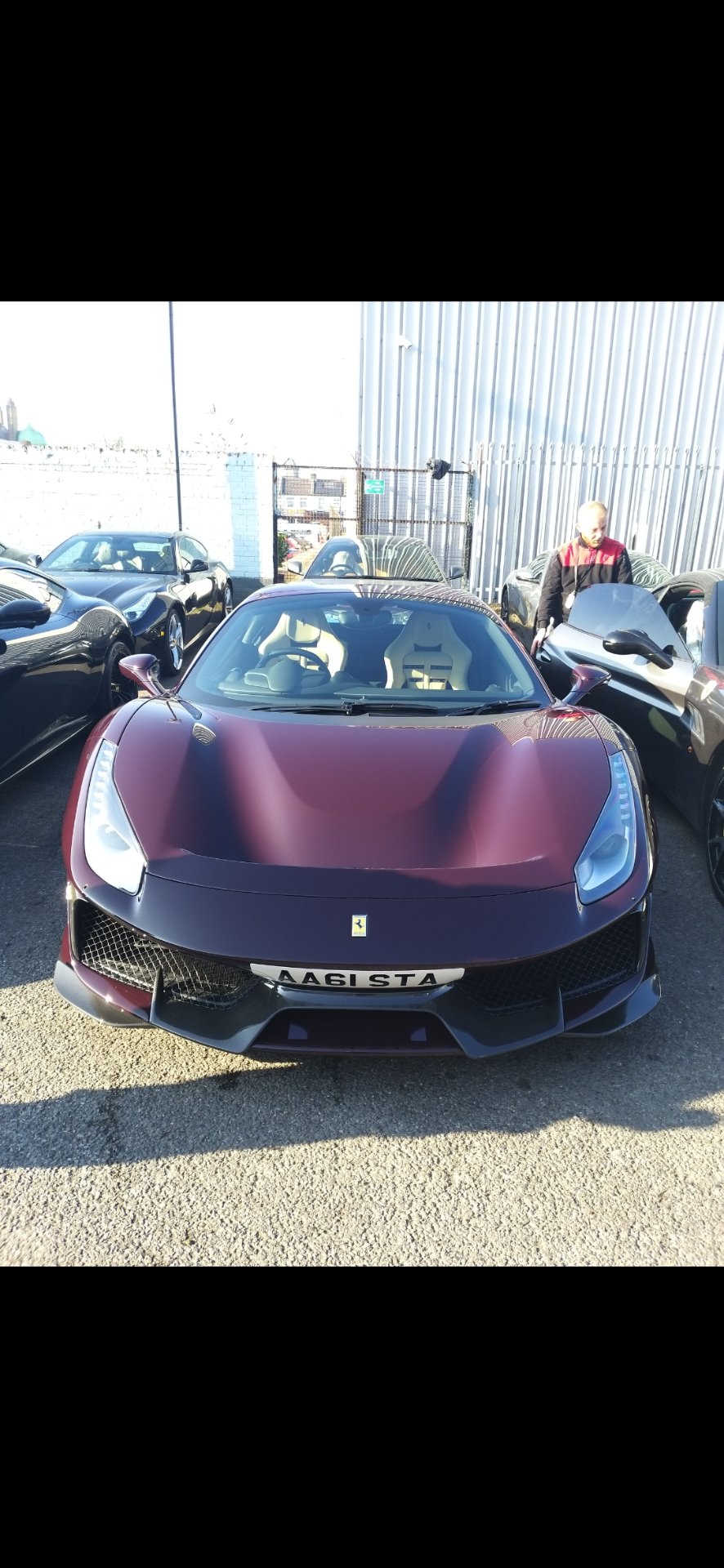 AA61 STA private number plate on a Ferrari, spotted in London