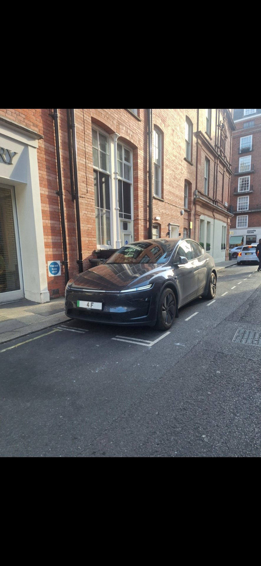 4 F spotted on Tesla Model Y