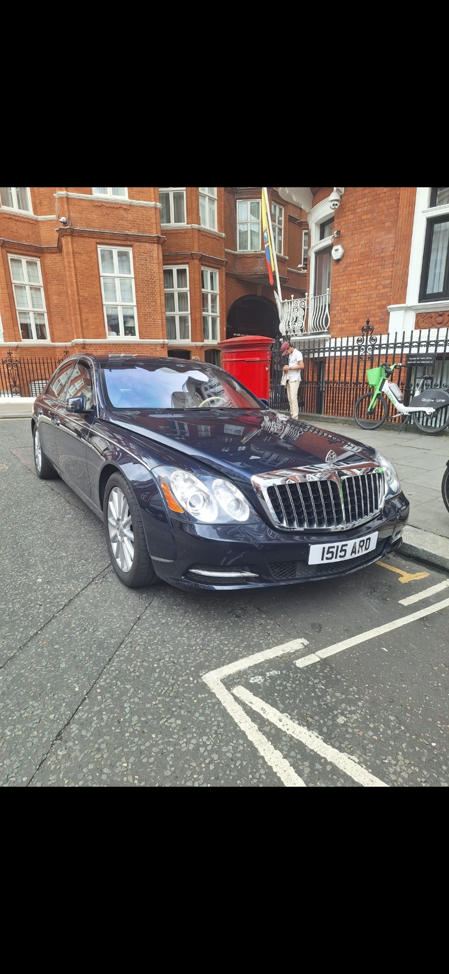 1515 ARD private number plate on a Maybach 57, spotted in London