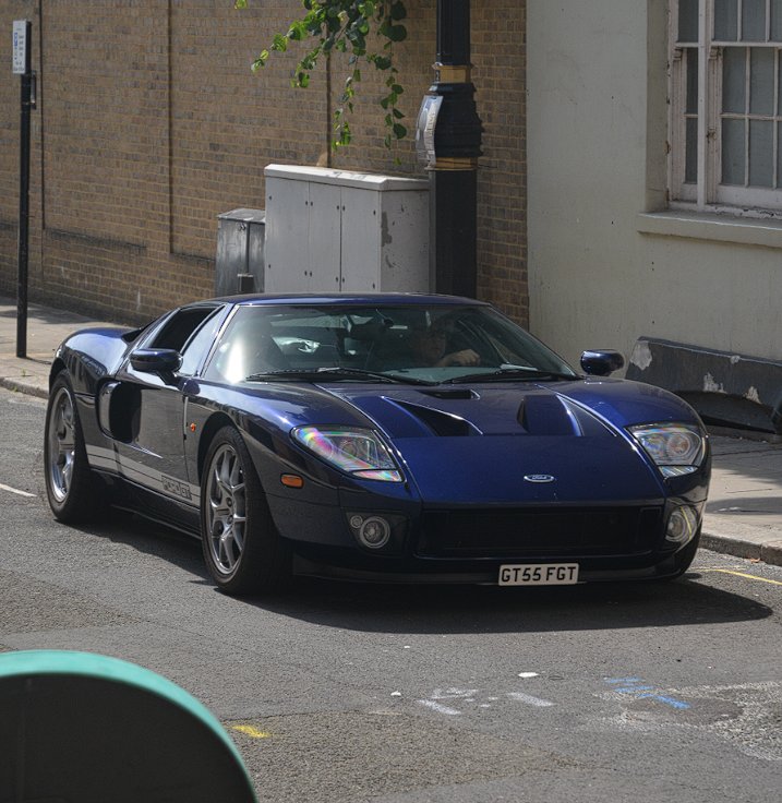 GT55 FGT private number plate on a Ford GT, spotted in London