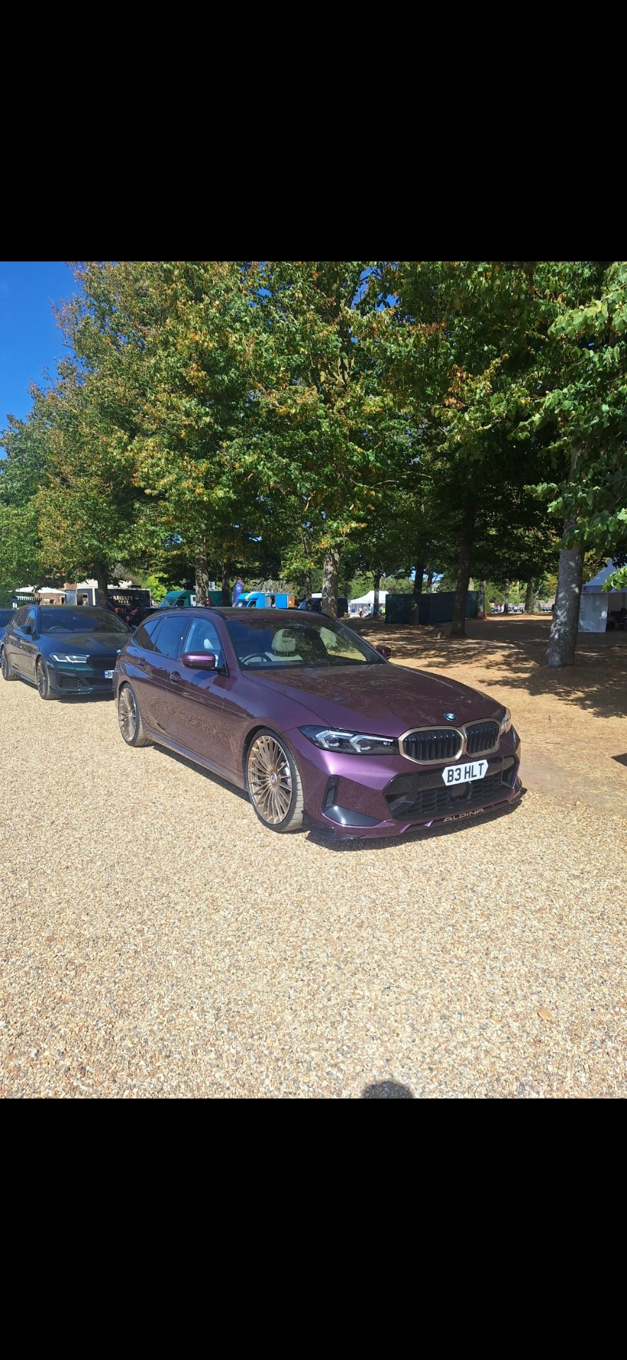 B3 HLT private number plate on a Alpina, spotted in London