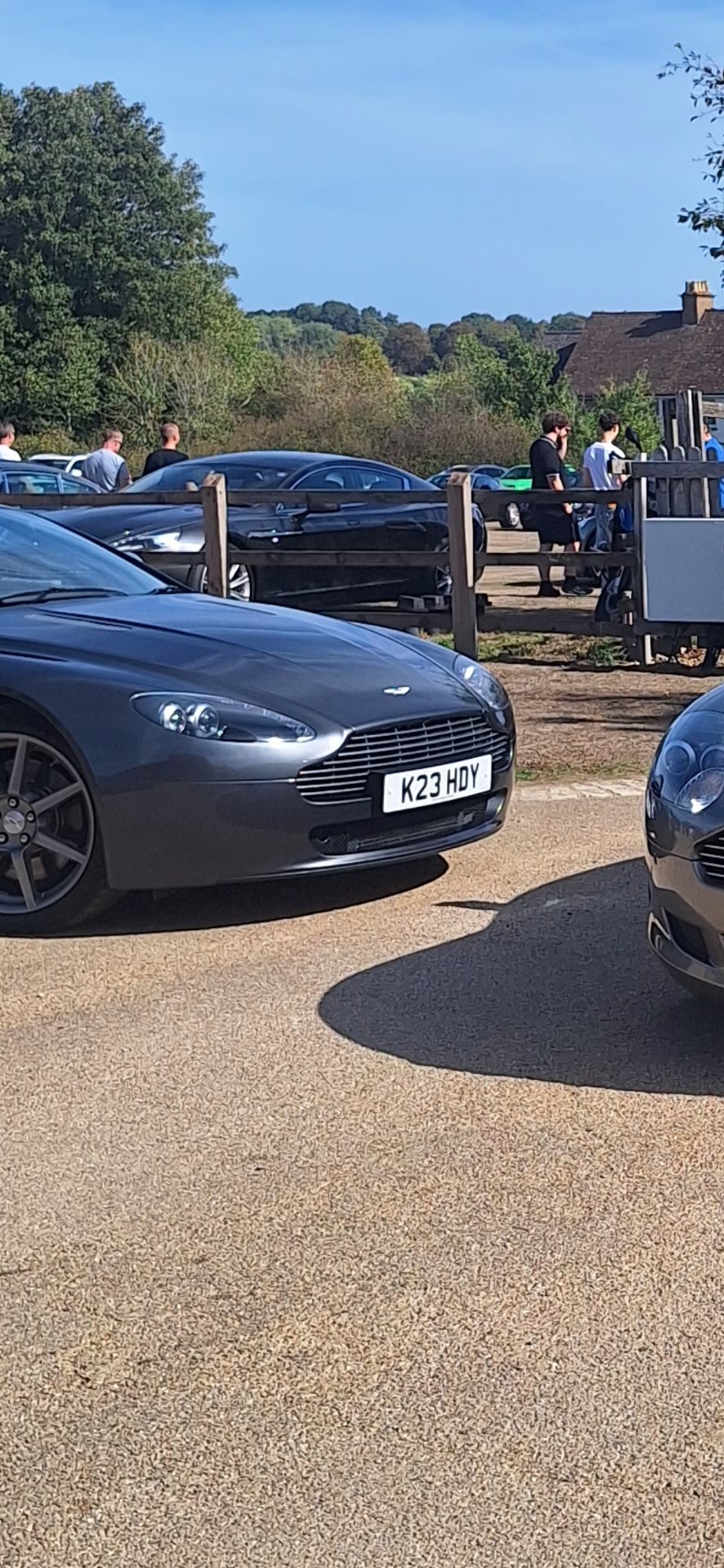 K23 HDY private number plate on a Aston Martin Vantage, spotted in Hatfield