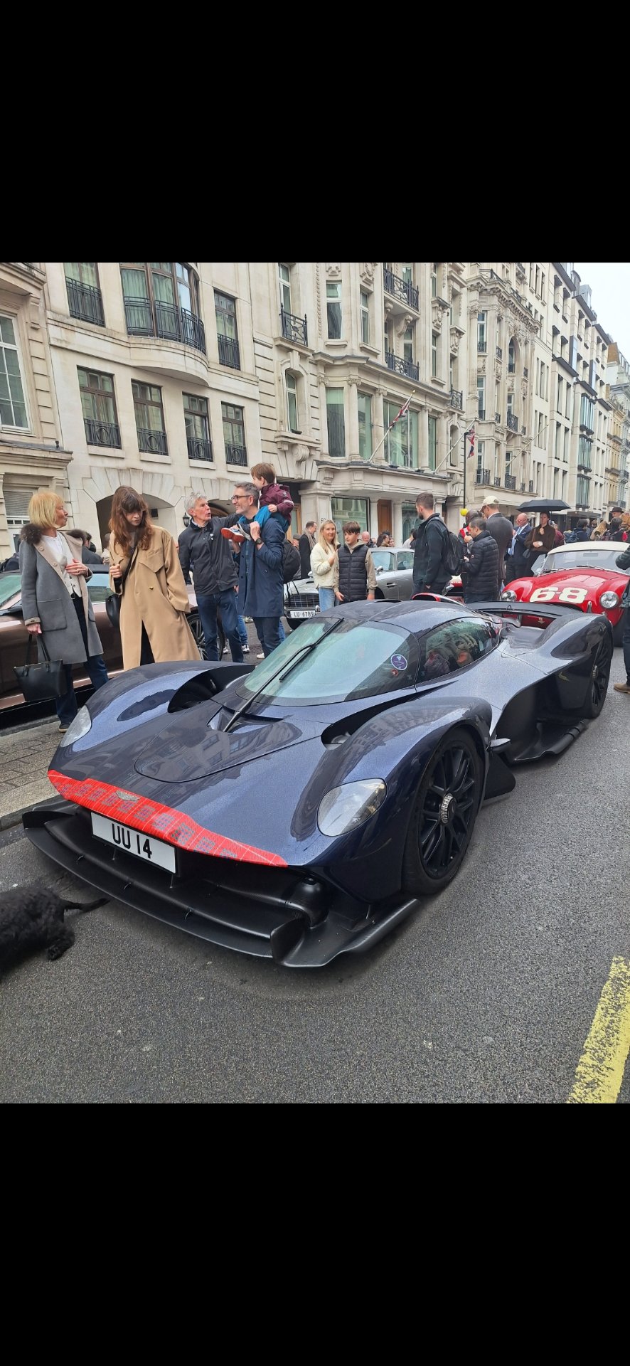 UU 14 private number plate on a Aston Martin, spotted in London