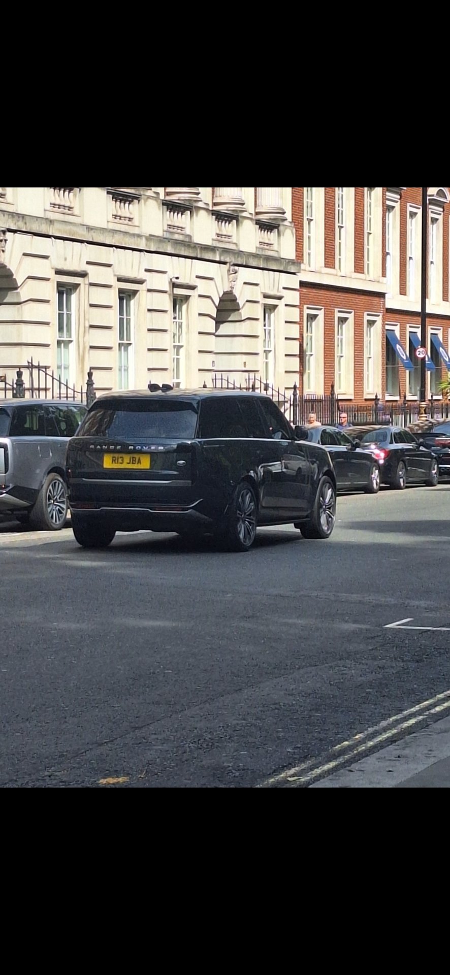 R13 JBA private number plate on a Land Rover Range Rover, spotted in London