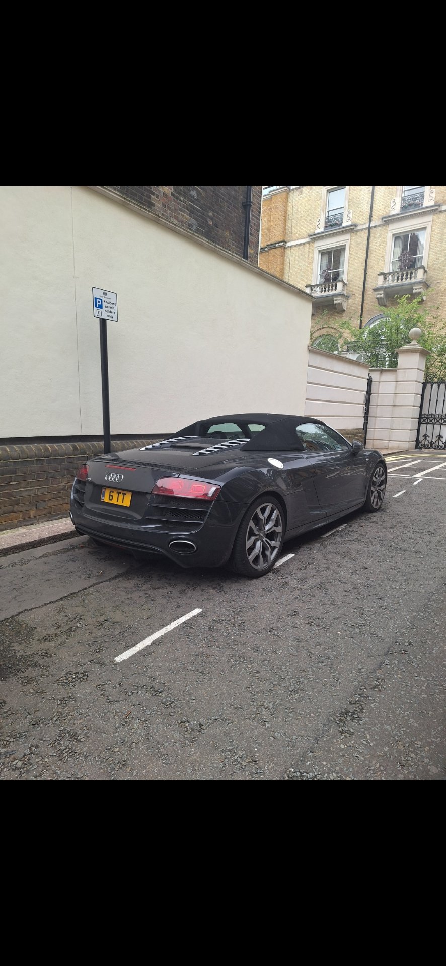6 TT private number plate on a Audi, spotted in London