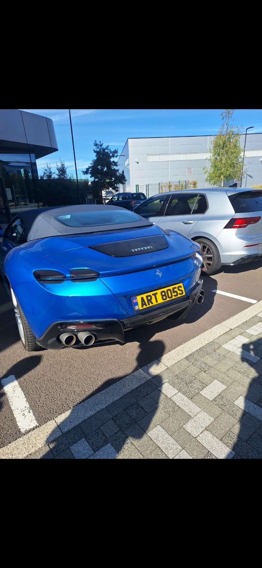 ART 805S private number plate on a Ferrari Roma, spotted in Hatfield