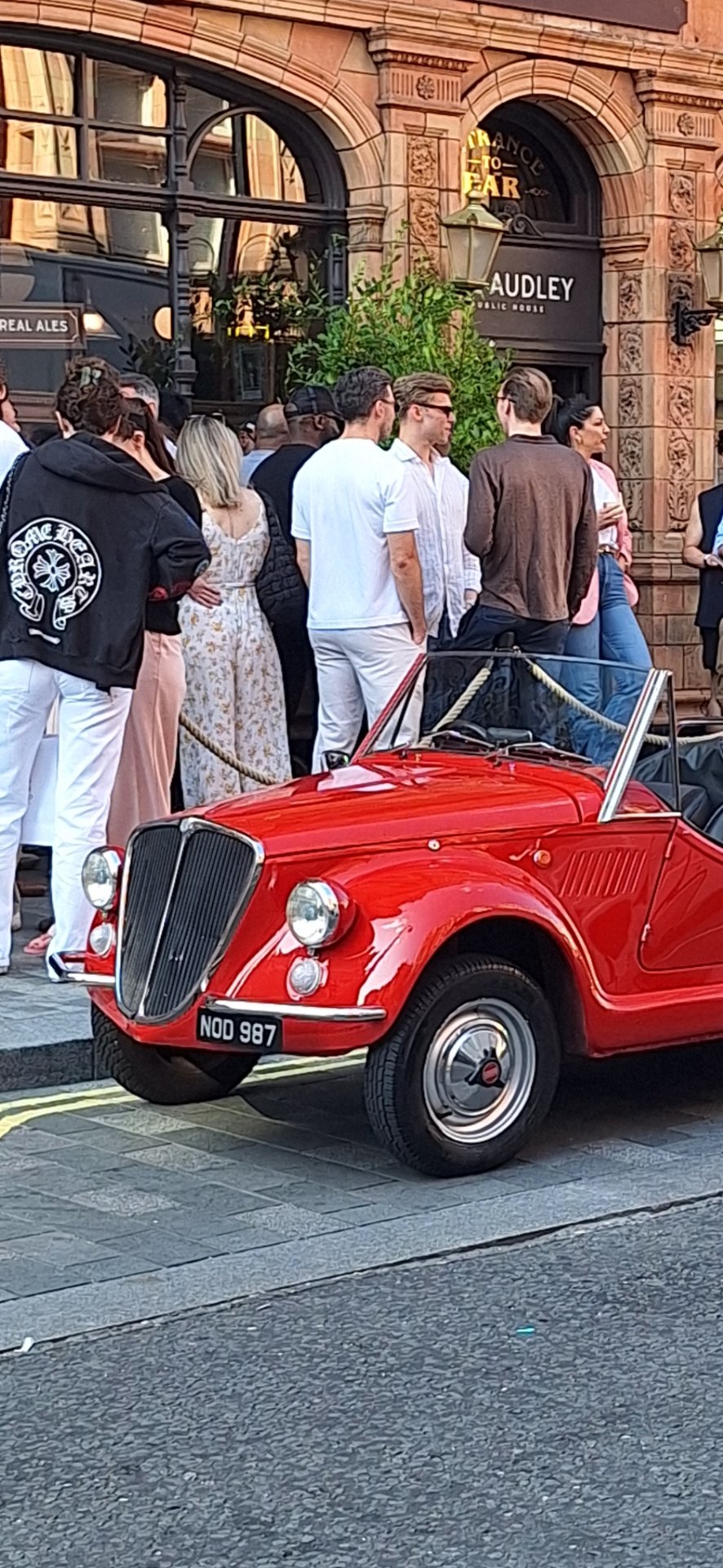 NOD 987 private number plate, spotted in London