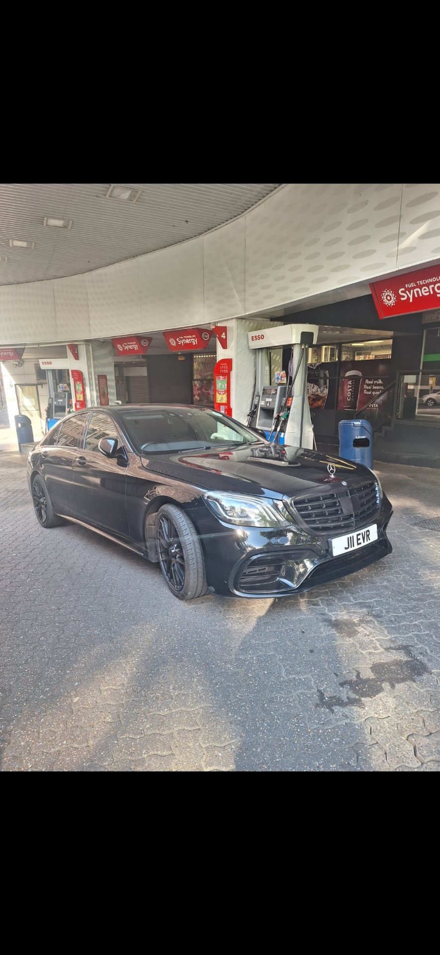 J11 EVR private number plate on a Mercedes-Benz, spotted in London