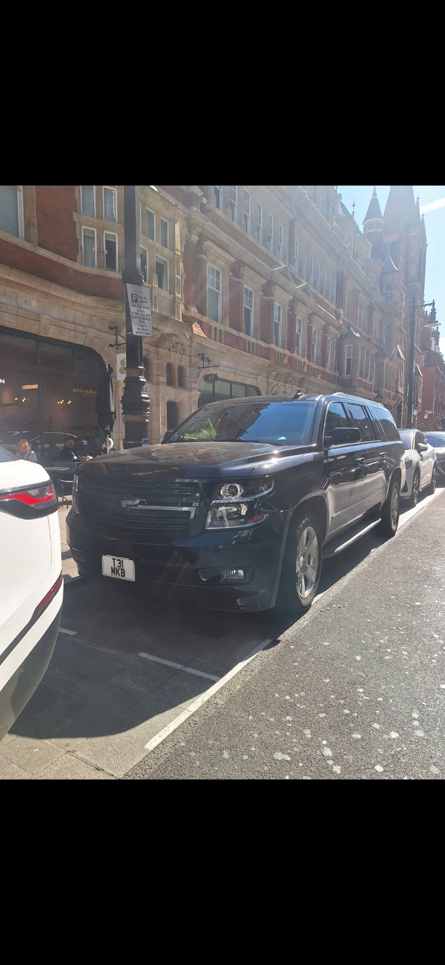 T31 MKB private number plate on a Chevrolet, spotted in London