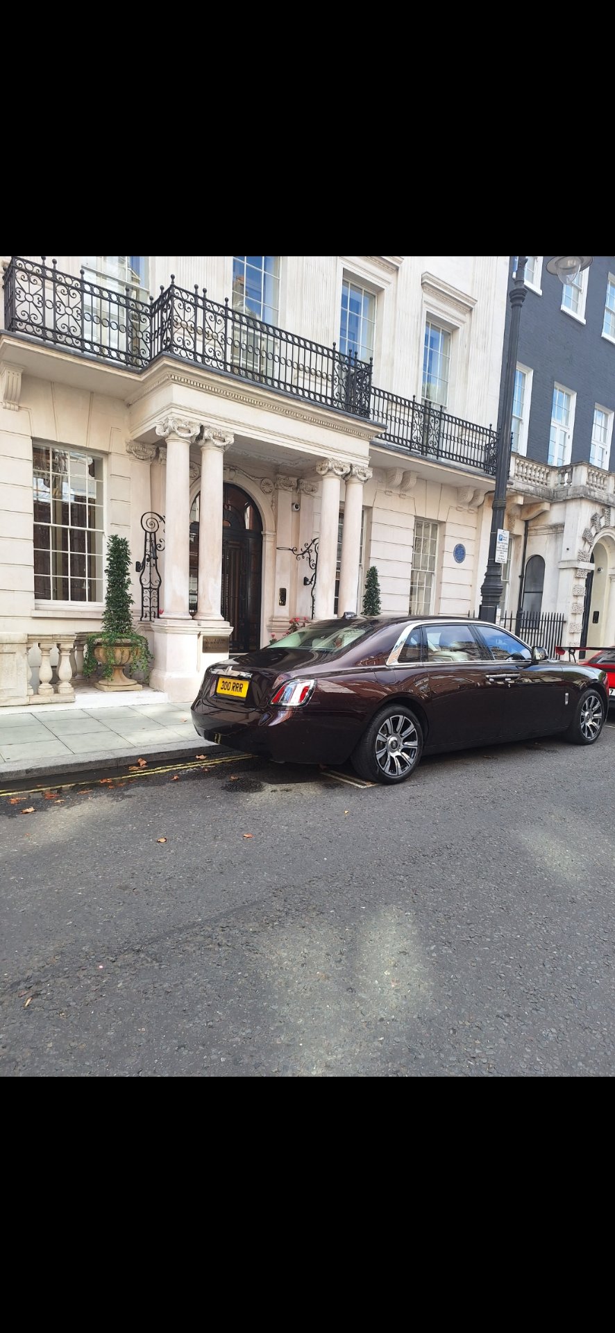 300 RRR private number plate on a Rolls-Royce Ghost, spotted in London