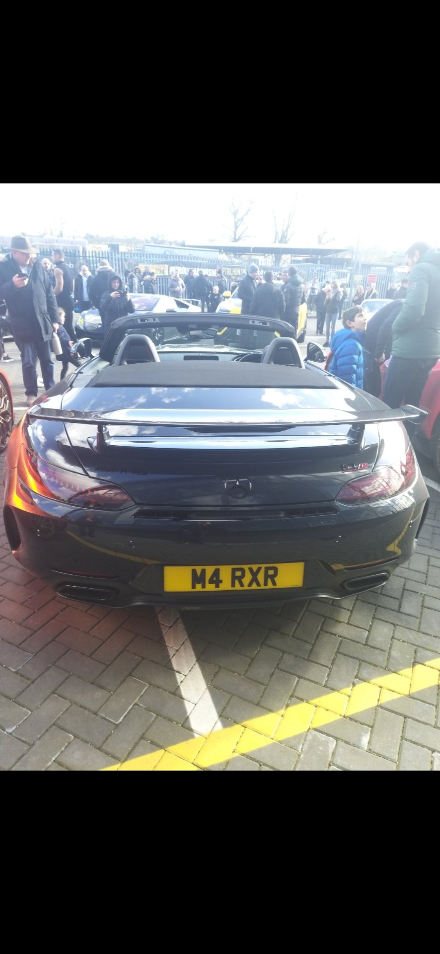 M4 RXR private number plate on a Mercedes-Benz AMG GT