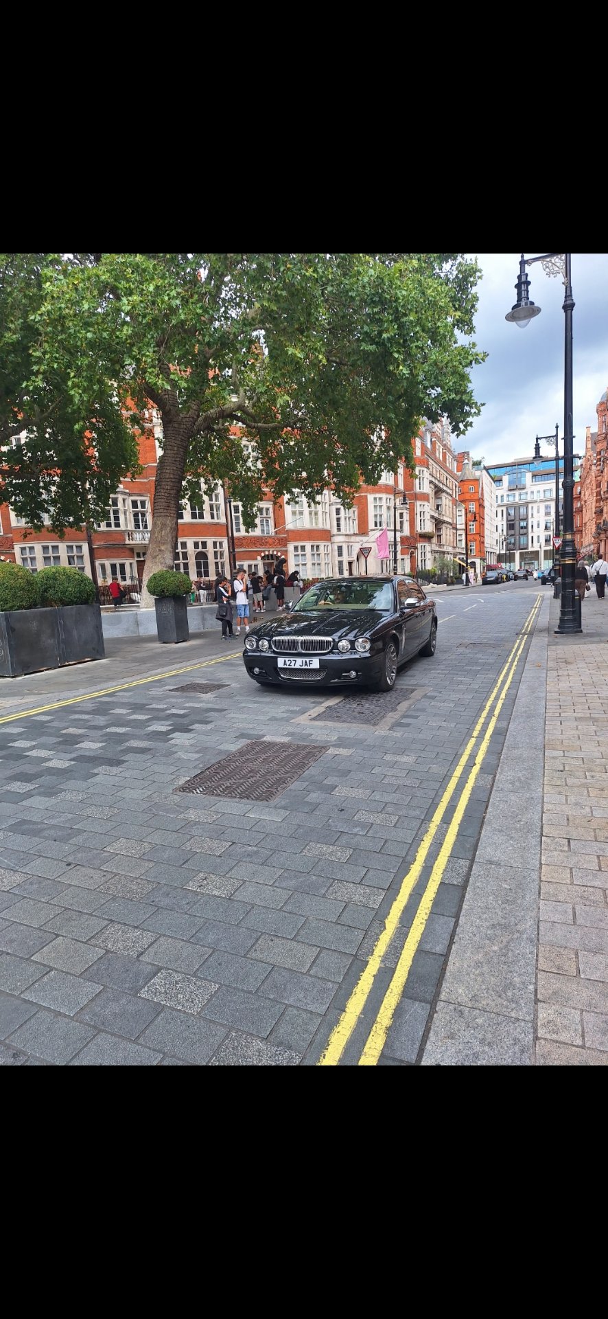 A27 JAF private number plate on a Jaguar, spotted in London