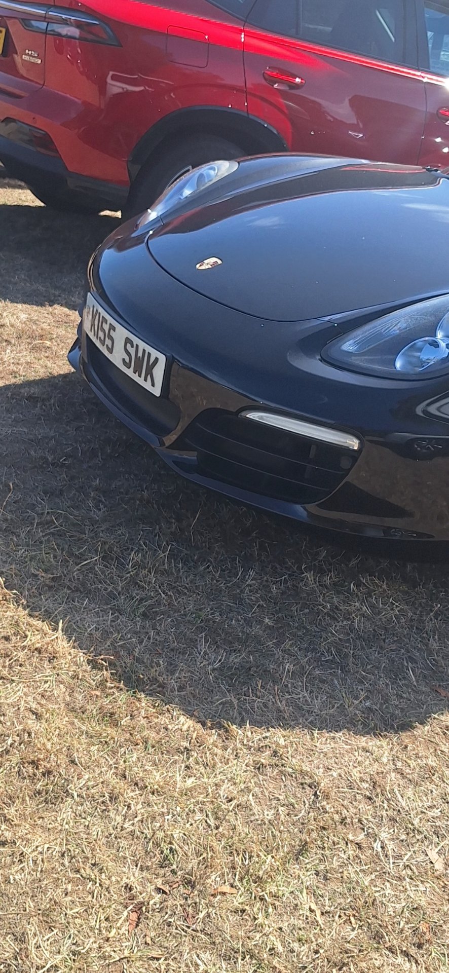 KI55 SWK private number plate on a Porsche, spotted in London
