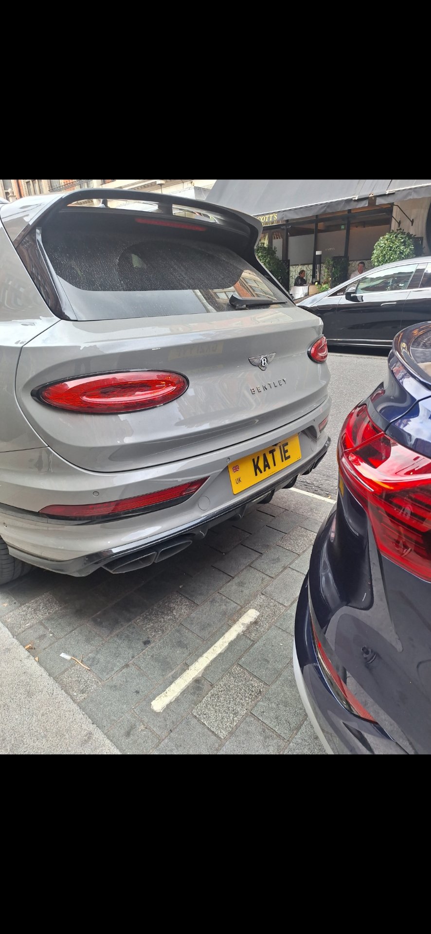 KAT 1E private number plate on a Bentley Bentayga, spotted in London
