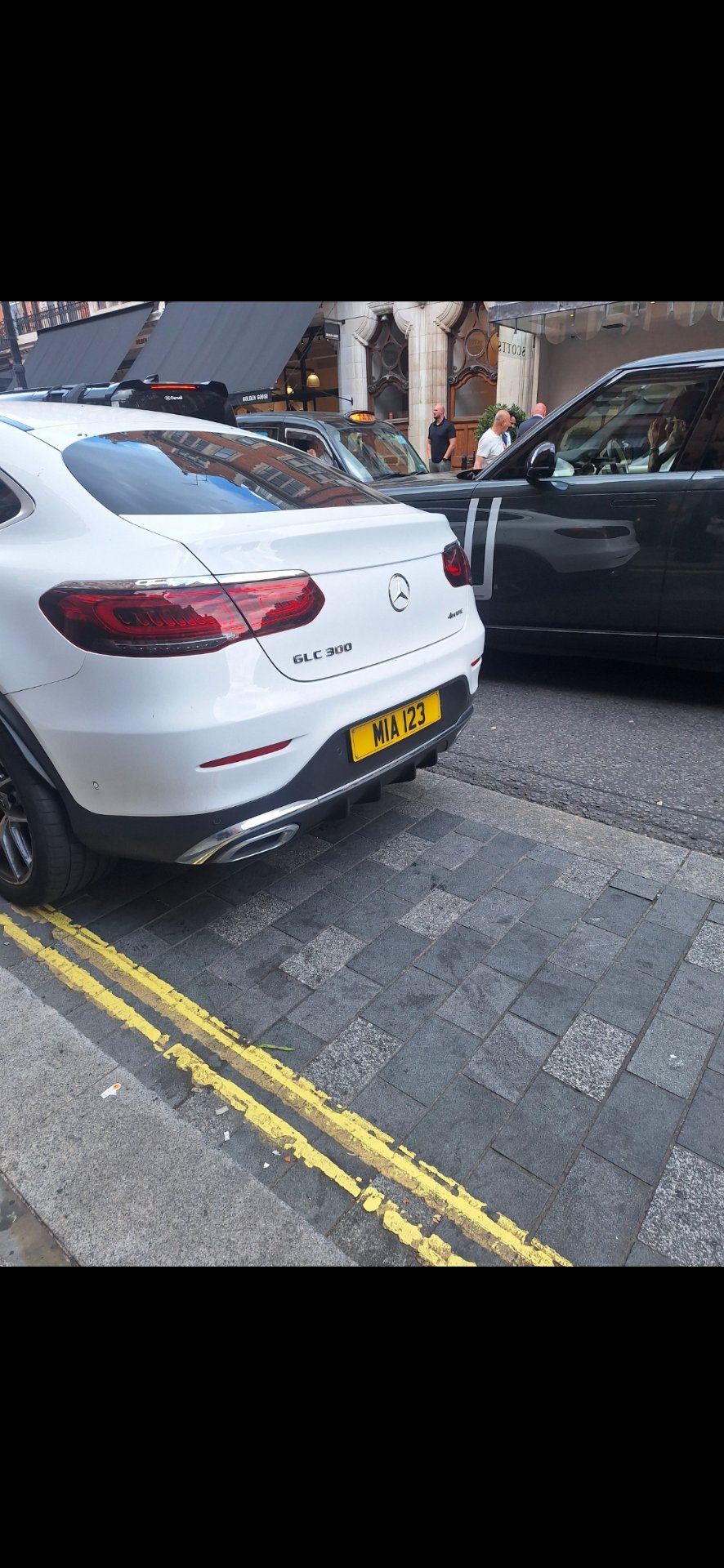 MIA 123 private number plate on a Mercedes-Benz, spotted in London