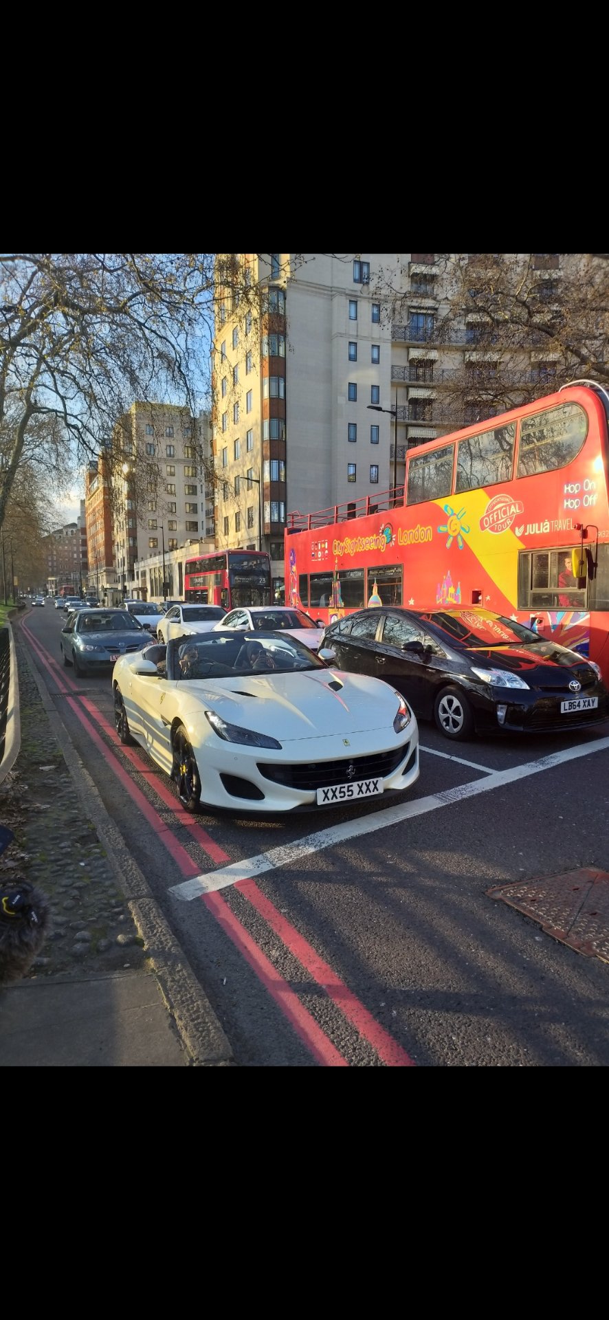 XX55 XXX spotted on Ferrari Portofino
