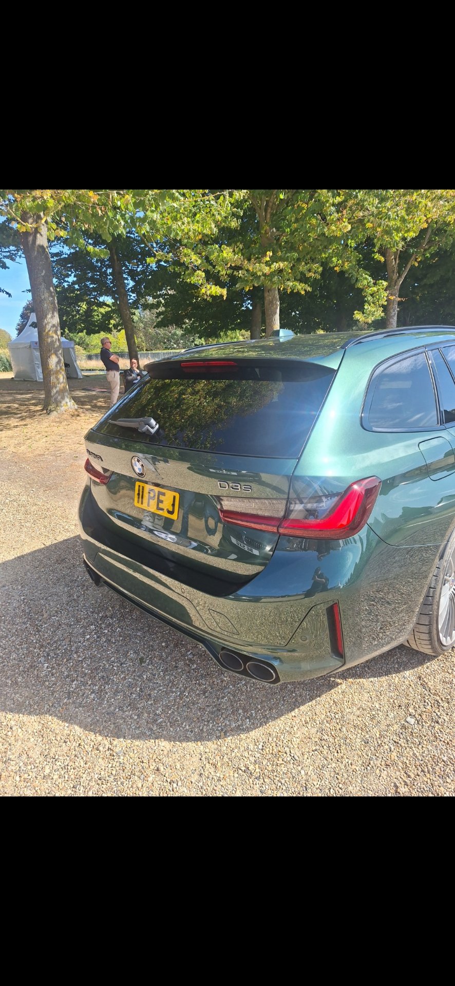 11 PEJ private number plate on a Alpina, spotted in London