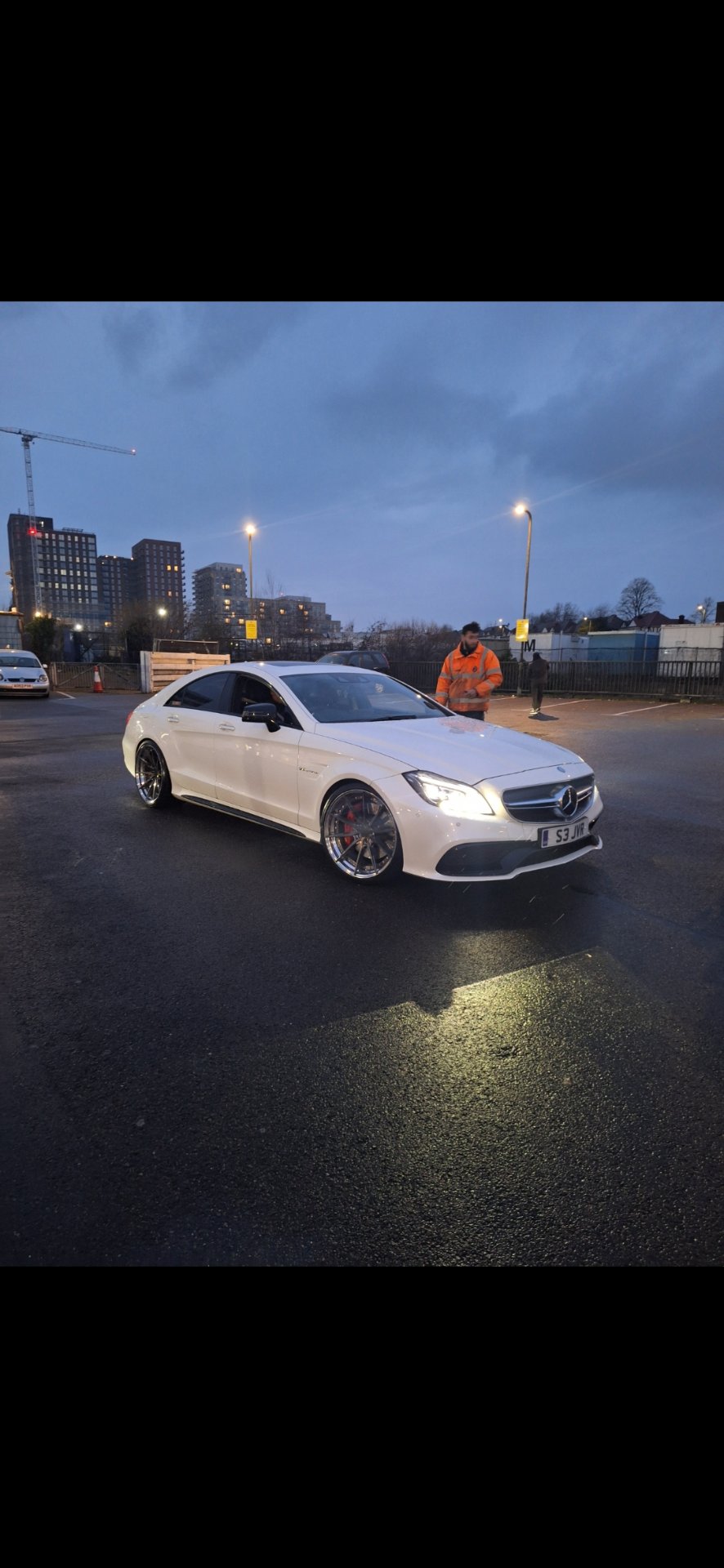 S3 JVR private number plate on a Mercedes-Benz CLS, spotted in London