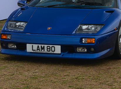 LAM 80 spotted on Lamborghini Diablo