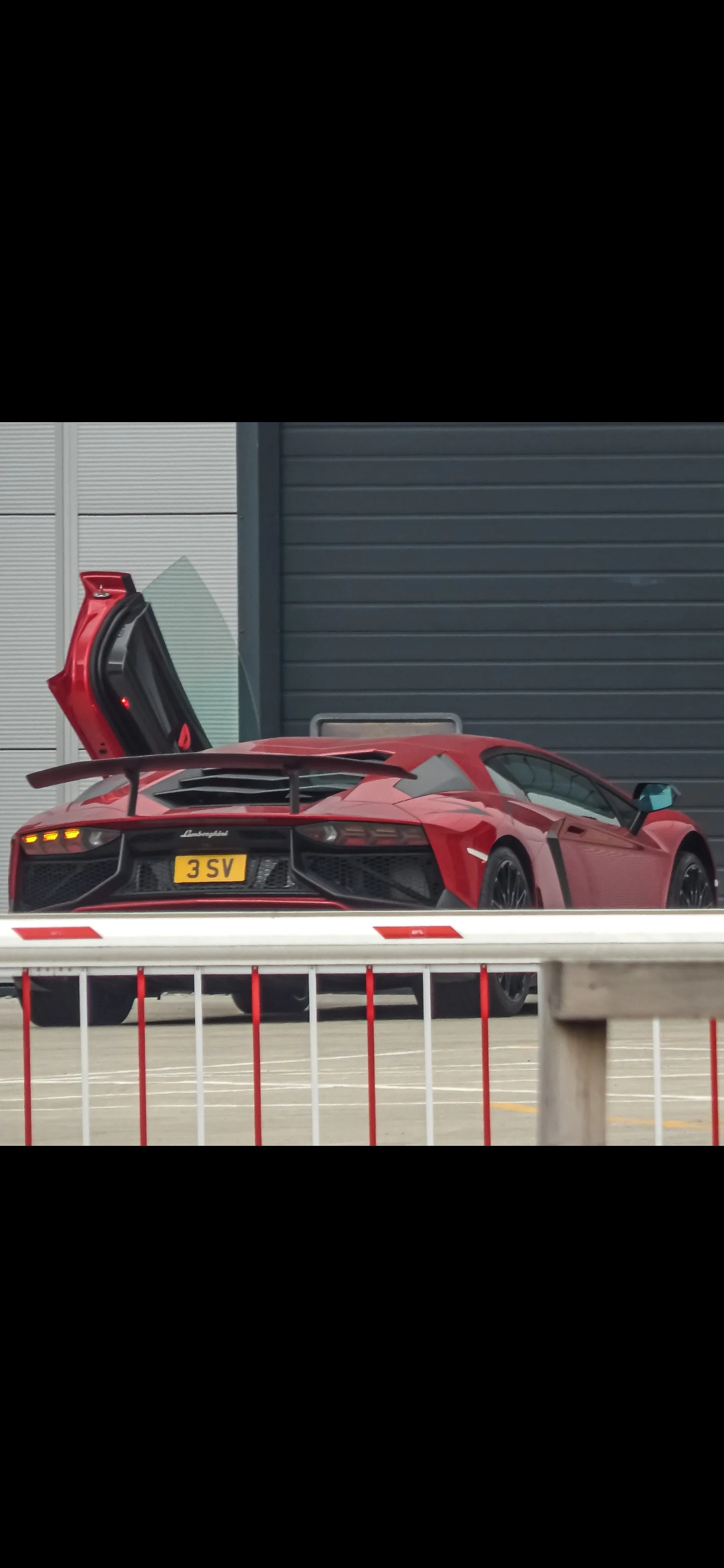 3 SV private number plate on a Lamborghini, spotted in Hatfield