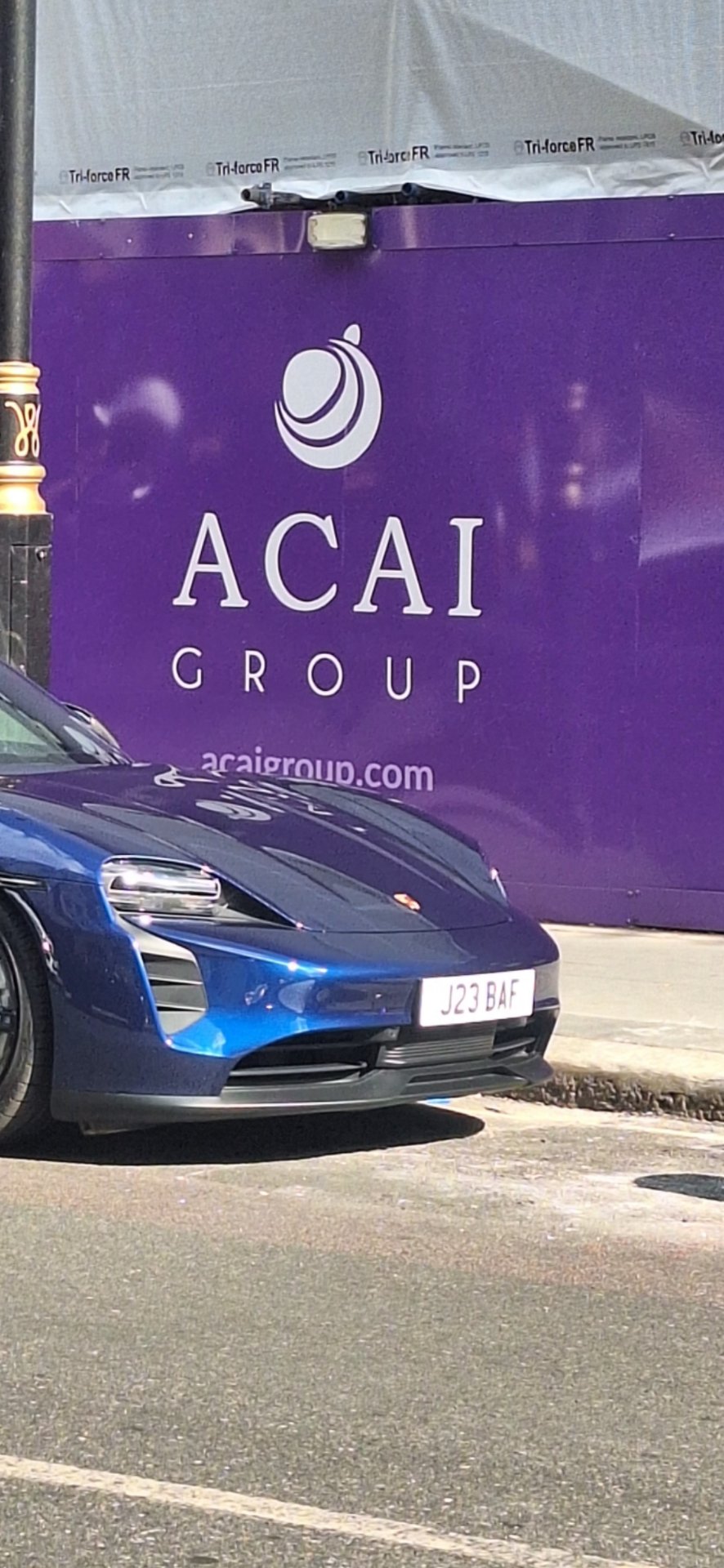 J23 BAF spotted on Porsche Taycan