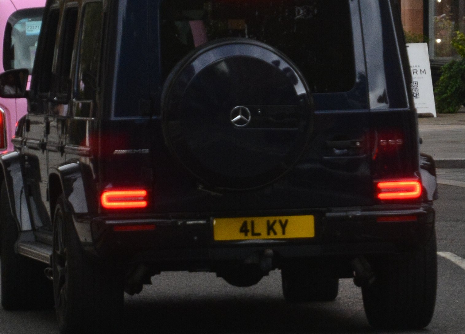 4 LKY private number plate on a Mercedes-Benz G-Class, spotted in London