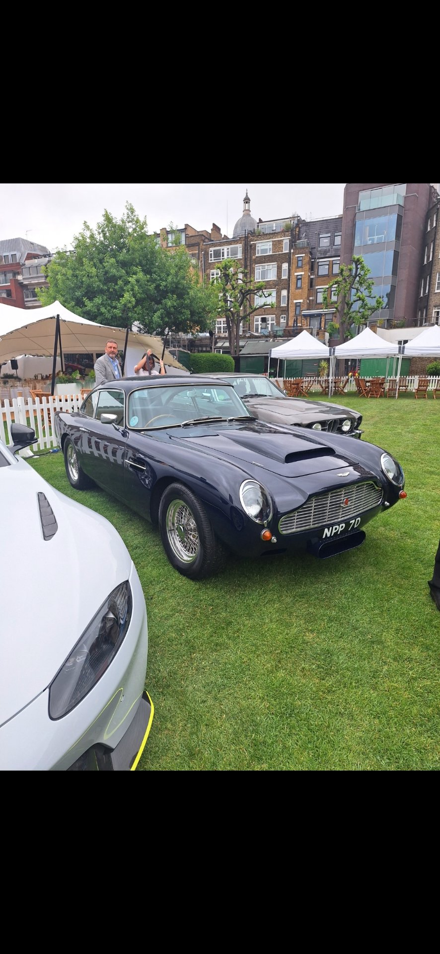 NPP 7D private number plate on a Aston Martin DB4, spotted in London