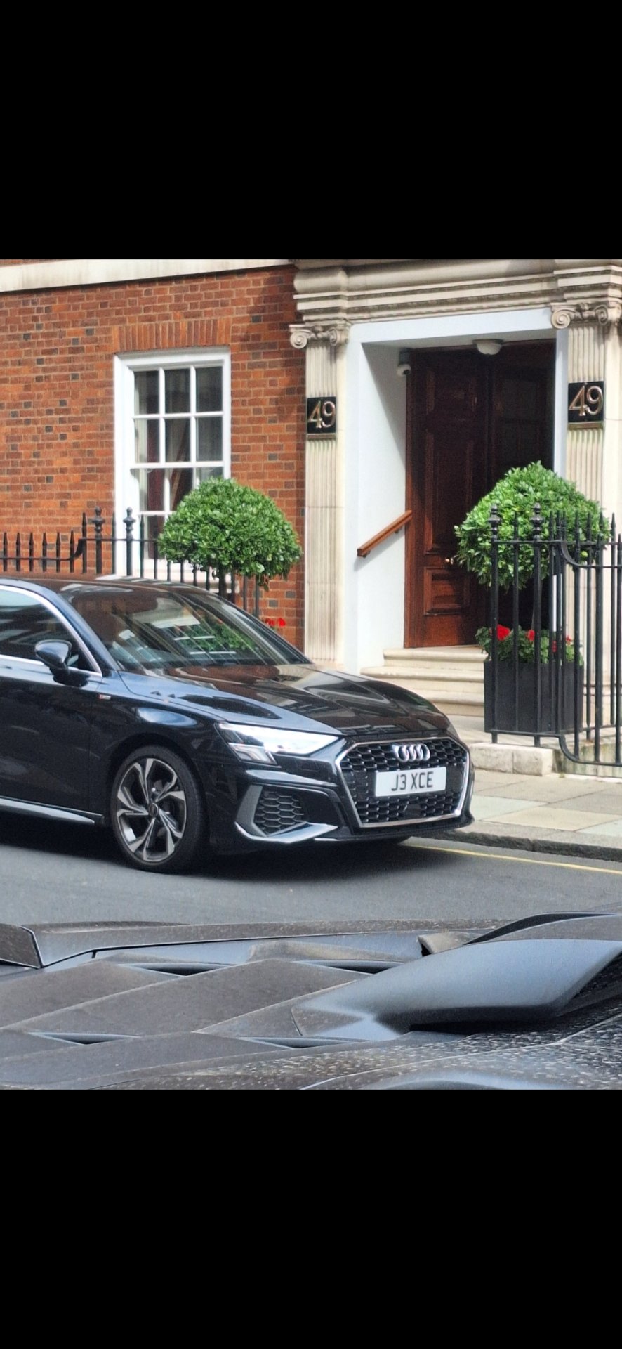 J3 XCE private number plate on a Audi A3, spotted in London