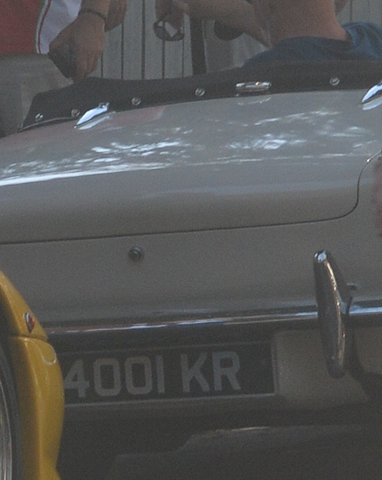 4001 KR private number plate, spotted in London