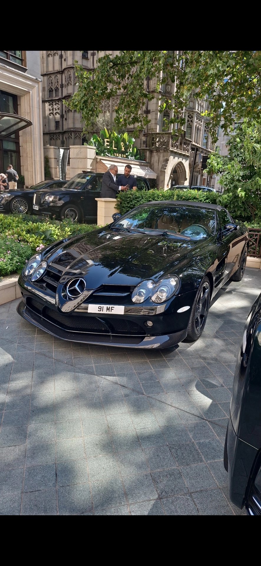 91 MF spotted on Mercedes-Benz SLR McLaren
