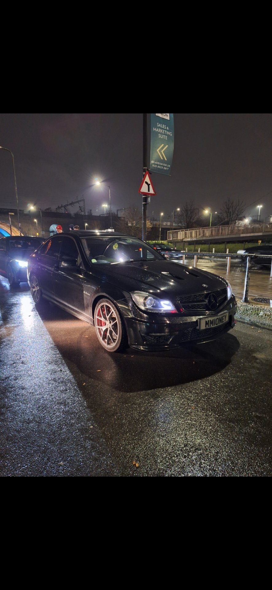 MM10 NEY private number plate on a Mercedes-Benz C-Class, spotted in London