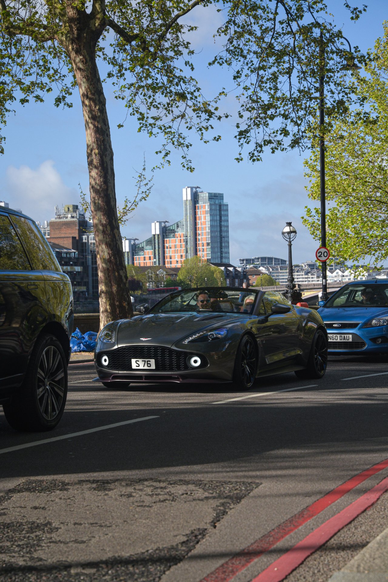 S 76 spotted on Aston Martin Vanquish