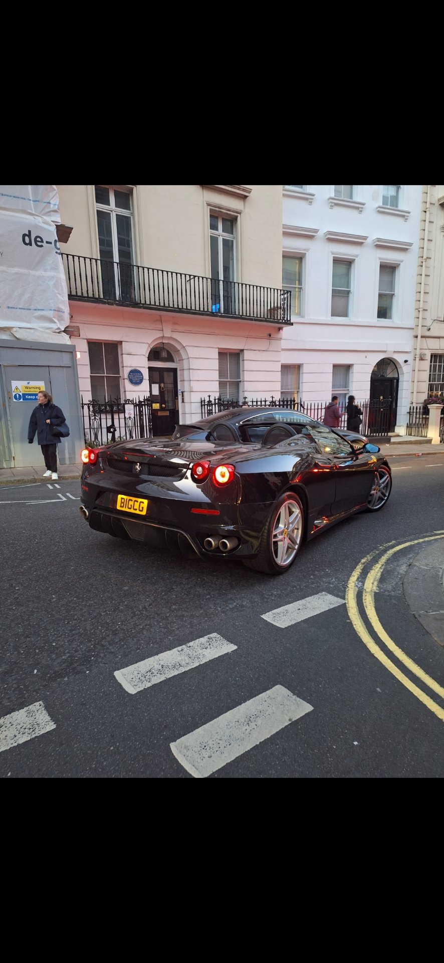 B1 GCG private number plate on a Ferrari, spotted in London
