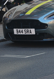 B44 SRA spotted on Aston Martin V8 Vantage