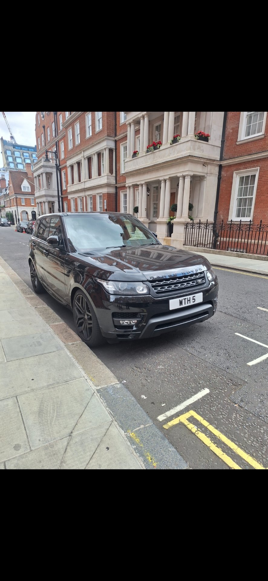 WTH 5 private number plate on a Land Rover Range Rover, spotted in London