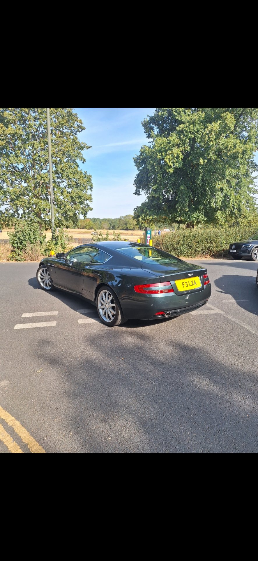 F3 LXA spotted on Aston Martin DB9