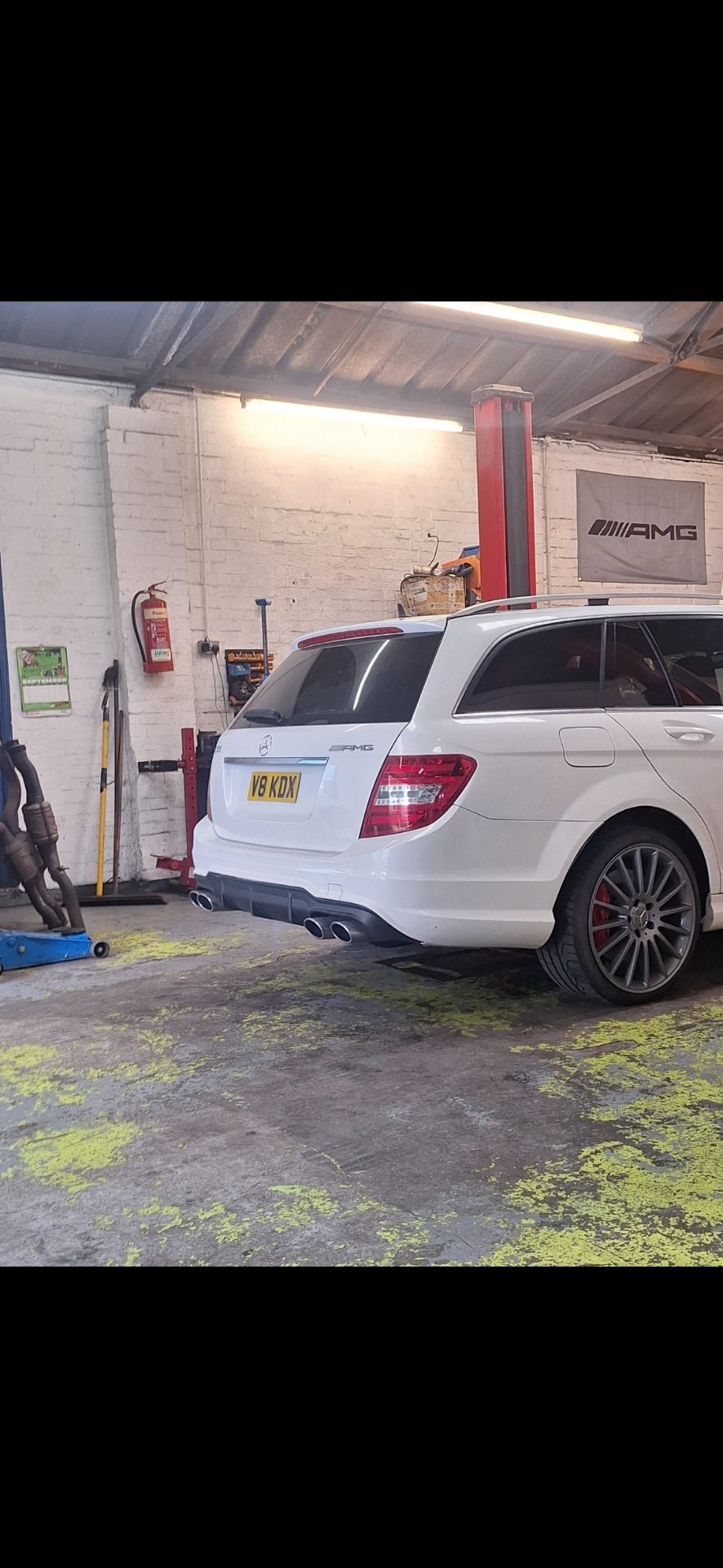 V8 KDX spotted on Mercedes-Benz C-Class