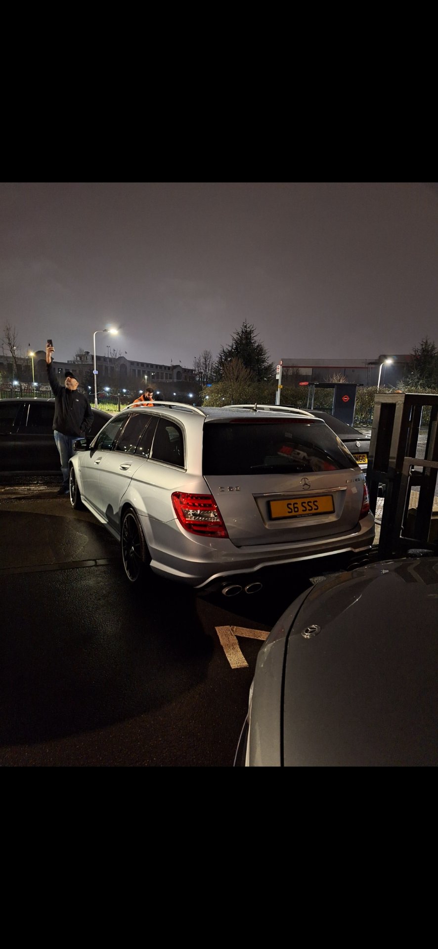 S6 SSS private number plate on a Mercedes-Benz C-Class, spotted in London